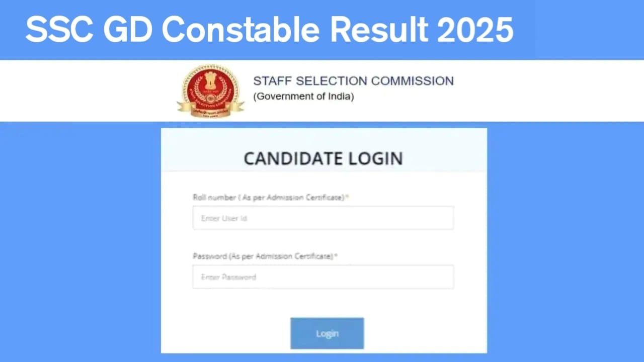 SSC GD Constable Result 2025